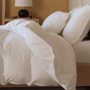 Comforter King Size, All Season Ultra-Soft Luxury White Duvet Insert, 100% Cotton Shell, Lightweight Breathable, Comforters